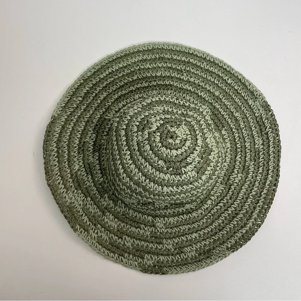 San Diego Hat Co. Hat Sun Travel Lightweight Packable Floppy Striped Olive Green